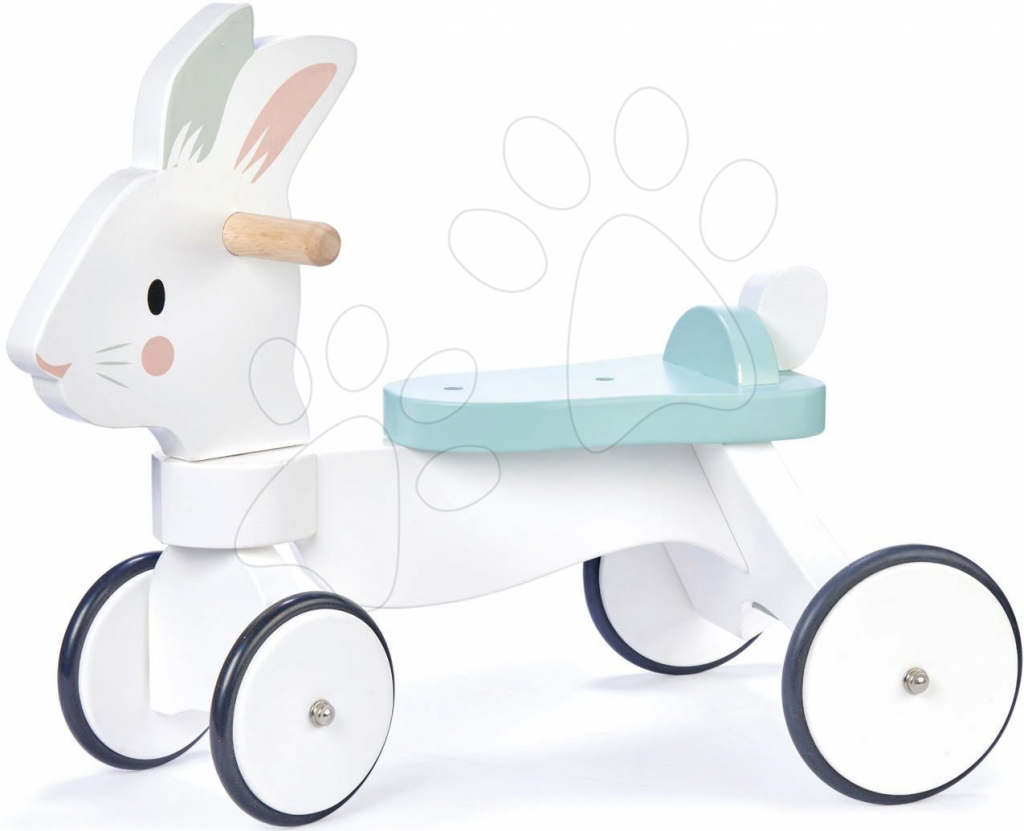 Leaf Toys Drevené bežiaci zajac Running Rabbit Ride on Tender s funkčným predným riadením 58*33*45 cm 28 cm