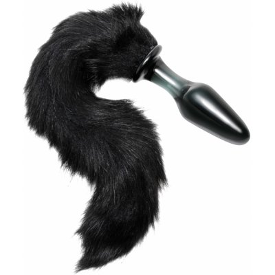 Tailz Midnight Fox Glass Butt Plug with Tail Black – Hledejceny.cz