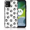 Pouzdro a kryt na mobilní telefon Motorola PROTEMIO MY ART Ochranný kryt pro Motorola Moto E13 PAWS (185) 77608