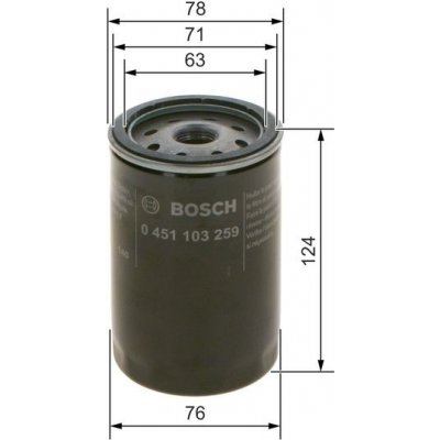 Olejový filtr BOSCH 0 451 103 259 (0451103259) | Zboží Auto