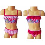 Exity KFT Dívčí plavky L.O.L. proužky a hvězdičky dvoudílné růžové – Zboží Dáma