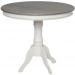 LivinHill Rimini 90 cm z masivu bílý tmavě hnědý – Zbozi.Blesk.cz