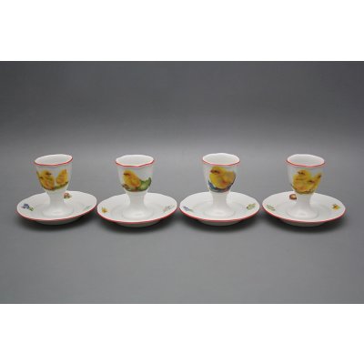 Bohemia Porcelán 1987 Kalíšek na vejce s podstavcem Rokoko Velikonoce CL – Zboží Dáma