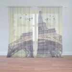 Záclony Eiffelova věž 3: 2 ks - 150x250 cm - Sablio – Hledejceny.cz
