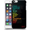 Pouzdro a kryt na mobilní telefon Pouzdro Picasee silikonové Apple iPhone 6 Plus/6S Plus - Motto life čiré