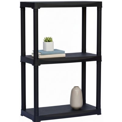 Mamutex Regál 900 x 600 x 300 mm 3 police černý – Zboží Mobilmania