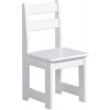 Dětská židlička Pinio Bílá dětská židle z masivního borovicového dřeva Pinio Baby bílá