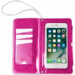 Pouzdro CELLY Splash Wallet voděodolné na telefony 6.2 ", růžové