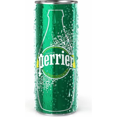 Perrier Přírodní Minerální voda perlivá, plech 10 x 250 ml – Hledejceny.cz