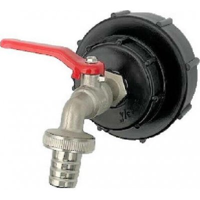 IBC redukce (adaptér) S60x6 + 3/4" zahradní kohout – HobbyKompas.cz