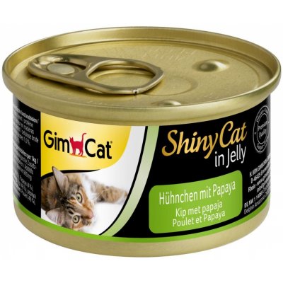 GimCat ShinyCat v želé Kuře s papájou 24 x 70 g
