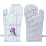 ARÔME HOME Chňapka s magnetem Fialové káro výšivka Levandule 18 x 32 cm – Zboží Dáma