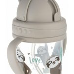 Canpol Babies nevylévací hrníček se slámkou a závažím Exotic Lenochod šedý 270 ml – Sleviste.cz