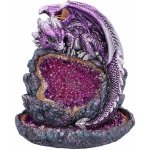 Mani Bhadra Stojánek svítící pro vonné kužely s tekoucím kouřem Ochránce krystalů NF27456 cca 14 2 cm 430 g – Zboží Dáma