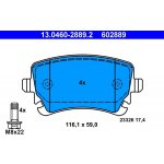 Sada brzdových destiček ATE 13.0460-2889 (AT 602889) | Zboží Auto