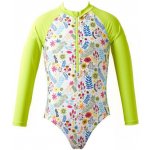 Splash About Dívčí jednodílné plavky dlouhý rukáv Jungle Lime – Zboží Dáma