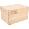 Úložný box ČistéDřevo Dřevěný box s víkem 40X30X24 CM bez rukojeti