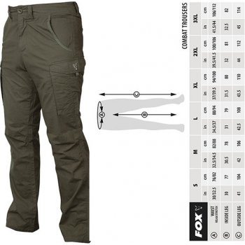 Fox kalhoty Collection Green & Silver Combat Trousers