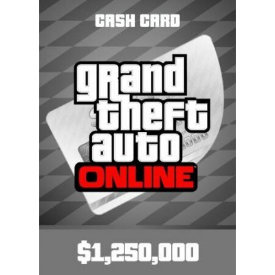 Rockstar Grand Theft Auto Online: Great White Shark Cash Card herní měna 1 250 000 $ PC – Zboží Živě