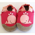 Capiki kožené capáčky Velrybka růžová – Sleviste.cz