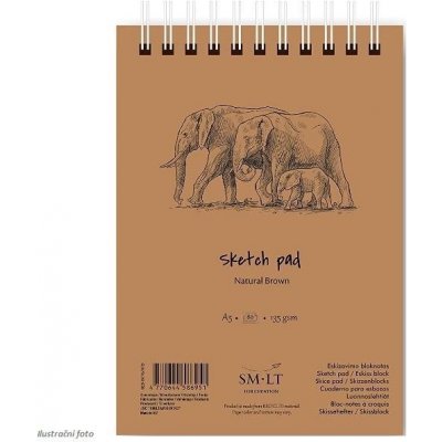 SMLT Blok Sketch Natural Brown A5 135 g/m2 80 listů – Hledejceny.cz