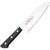 Kuchyňský nůž Masahiro Nůž BWH Santoku Wave Edge 165 mm