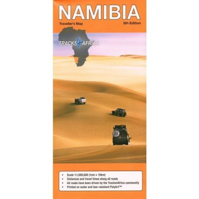 Namibia - přehledová mapa