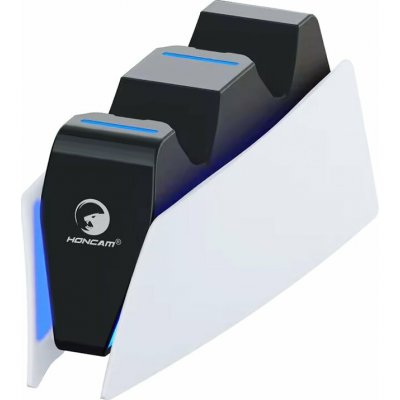 Verk 06408 Duální nabíjecí stanice pro ovladače PS5 DualSense, bíločerná – Zboží Mobilmania