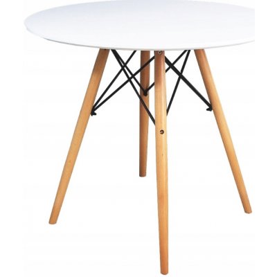 Bestent Kulatý stůl ANELLO White 80 cm – Zboží Mobilmania