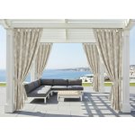 MyBestHome Venkovní vzorovaný zahradní závěs s poutky LUANDA 155x240 cm – Sleviste.cz