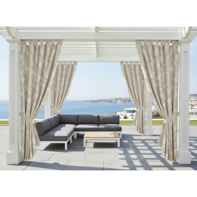 MyBestHome Venkovní vzorovaný zahradní závěs s poutky LUANDA 155x240 cm – Sleviste.cz
