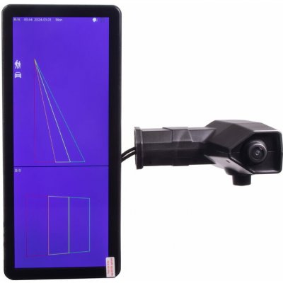 AHD kamerový set s monitorem 12,3", dvojitá kamera na rameni, DVR, pravá strana | Zboží Auto