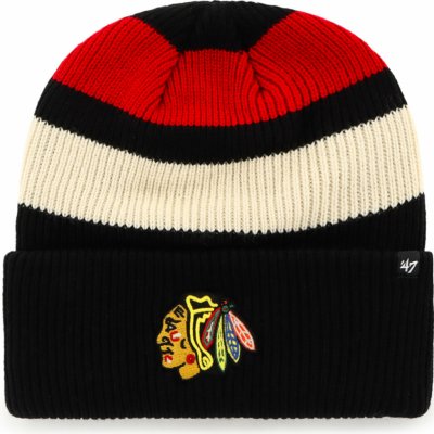 47 Brand pánská zimní čepice Chicago Blackhawks Clubhouse Jennings ’47 Cuff Knit – Hledejceny.cz