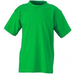 James Nicholson dětské tričko junior Basic zelená kapradinová