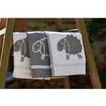 Wooline ovečky 50x70cm 3ks šedé – Zboží Dáma