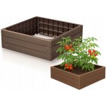 Vyvýšený záhon Prosperplast BASE WOODY hnědý 75,6 cm – Zboží Mobilmania