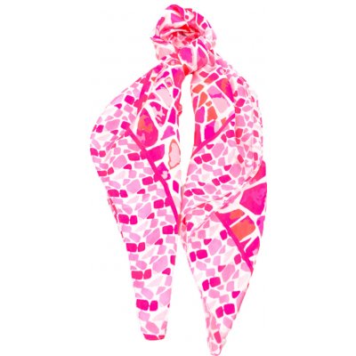 Mar.Co dámský šátek s mozaikovým vzorem růžový – Zboží Mobilmania