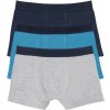 Dětské spodní prádlo Pepperts chlapecké boxerky, 3 kusy tmavě modrá / modrá / šedá
