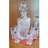 Sklenice Crystalite Bohemia Quadro likér brus klasik 500 PK likérky 7 x 50 ml