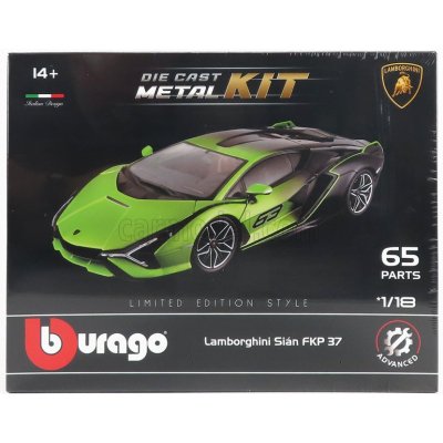 Bburago Lamborghini Sian Fkp 63 Hybrid 2020 Zelená Černá 1:18 – Zboží Dáma