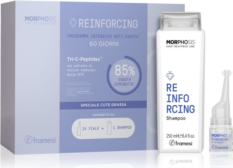 Framesi Morphosis Reinforcing šampon 250 ml + 2 x aktivátor 12 x 7 ml dárková sada