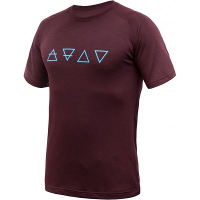 Sensor Merino BLEND ELEMENTS pánské triko kr.rukáv port red – Hledejceny.cz