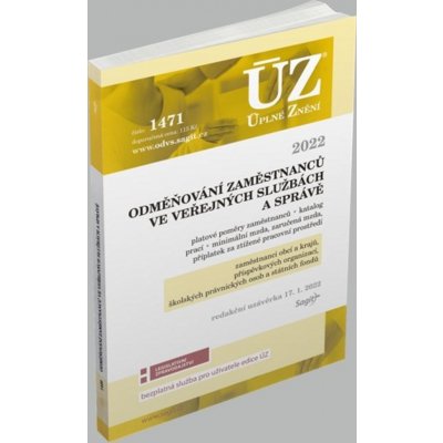 ÚZ 1471 Odměňování zaměstnanců ve veřejných službách a správě – Hledejceny.cz
