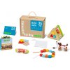 Dřevěná hračka Tooky Toy Edukační box Maxi 6 ks
