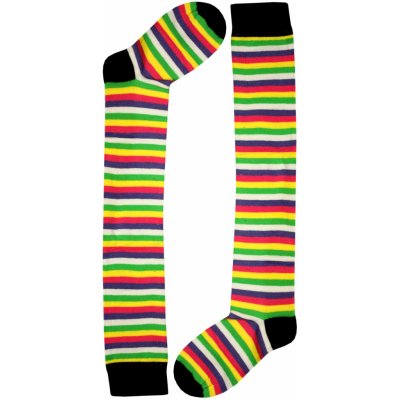 Stripes Knee Socks barevné pruhované podkolenky vícebarevná – Zboží Mobilmania