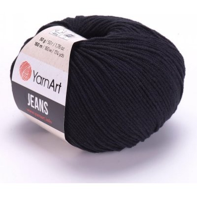 YarnArt Jeans 53 černá – Sleviste.cz