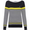 Dámský svetr a pulovr GOLFINO Dámský Golfový Svetr Atlantic Cruise Striped Pullover, Tmavě Modrý