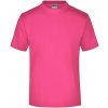 Pánské Tričko James+Nicholson základní triko bez bočních švů Růžová JN002