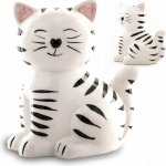 Pokladnička VELKÁ Otevírací Keramická Bílá KOČKA 17,5 cm – Sleviste.cz