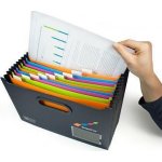 Rapesco SupaFile PP A4+ harmonikový organizér černá 13 přihrádek – Hledejceny.cz